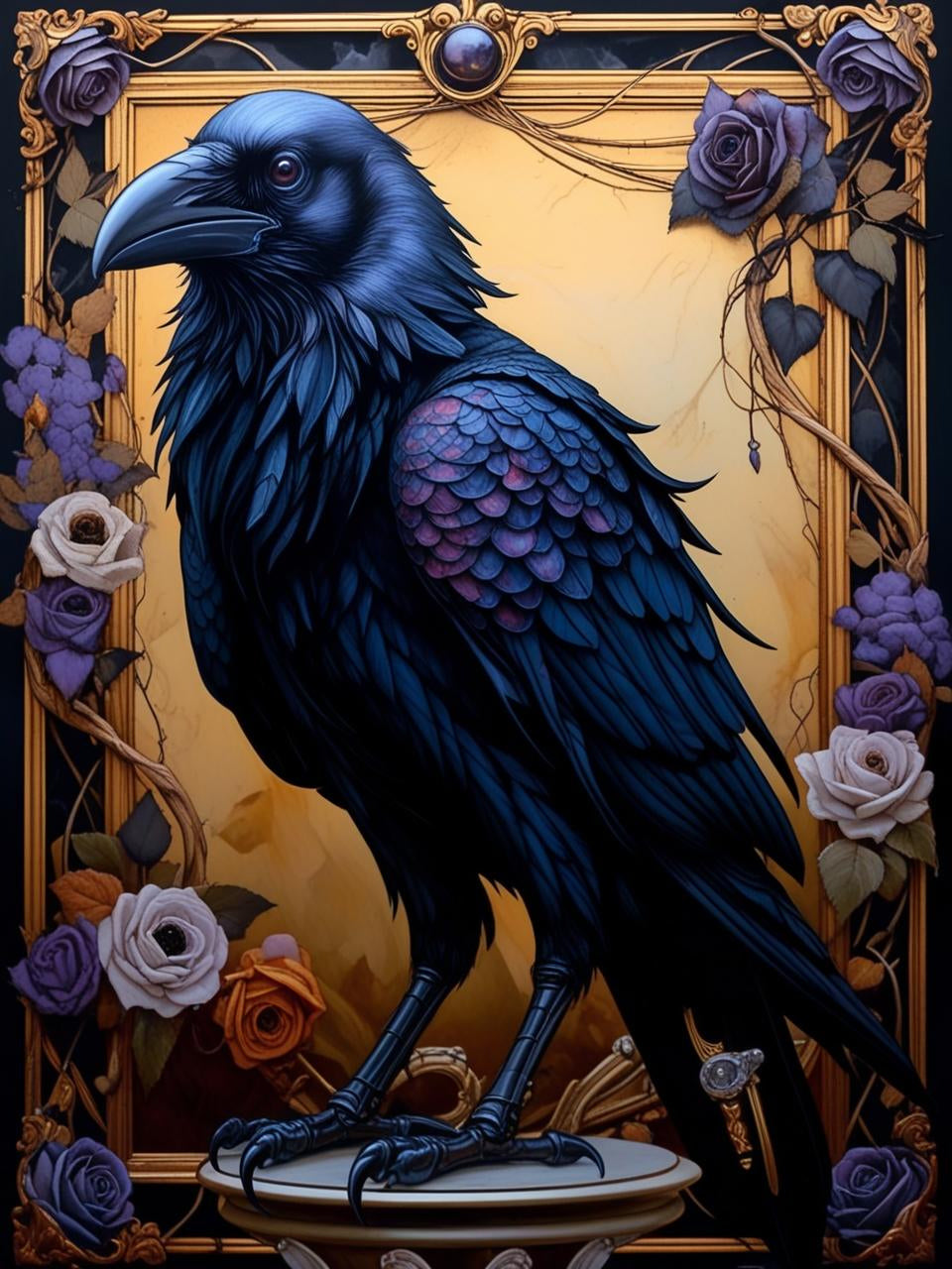 Paint by Number Shadows of the Raven