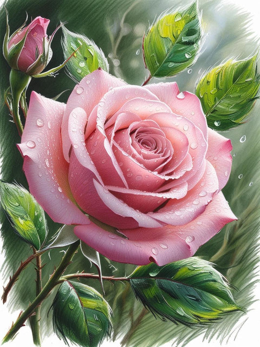 Paint by Number Elegant Rose