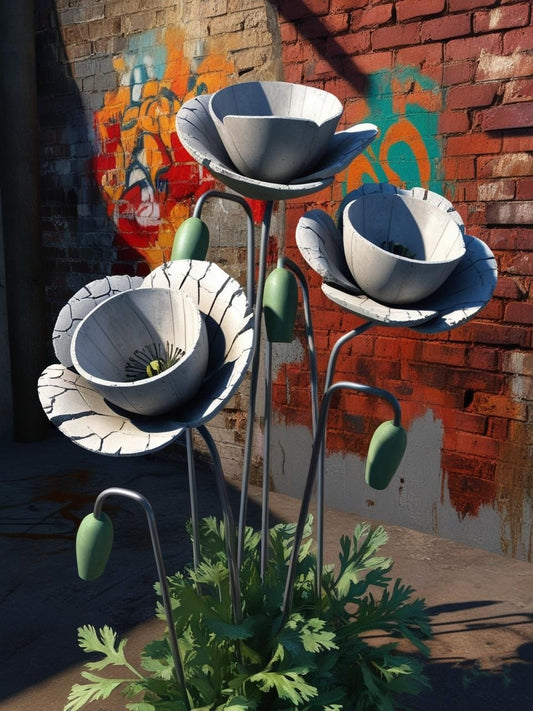 Paint By Number Steel & Stone: The Concrete Poppy Revolution