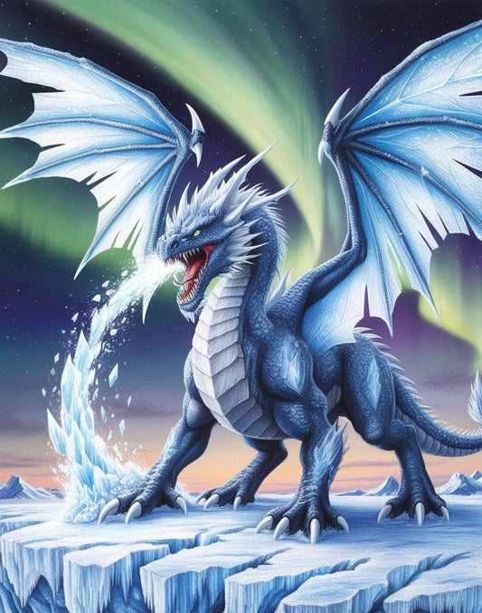 Paint by Number Frostwraith Dragon