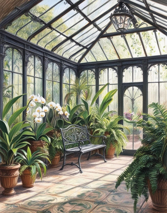 Paint by Number Timeless Garden Atrium