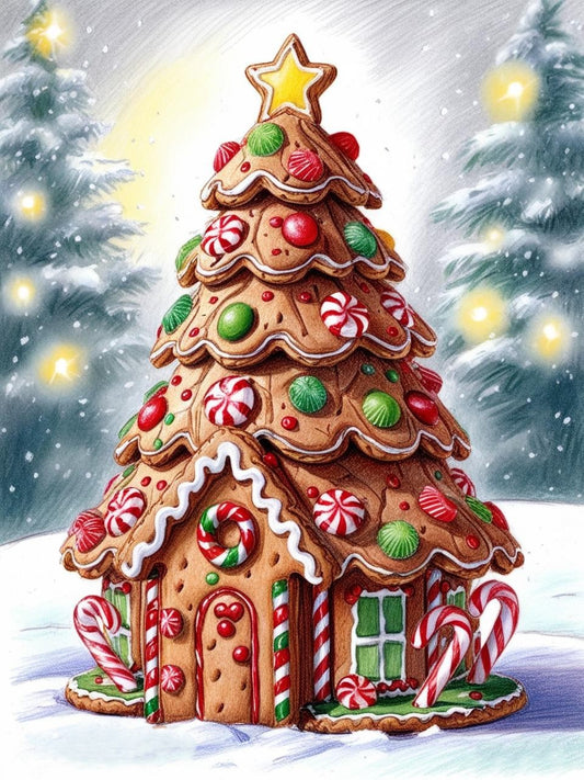 Paint by Number Sweet Enchantment: The Magical Gingerbread House