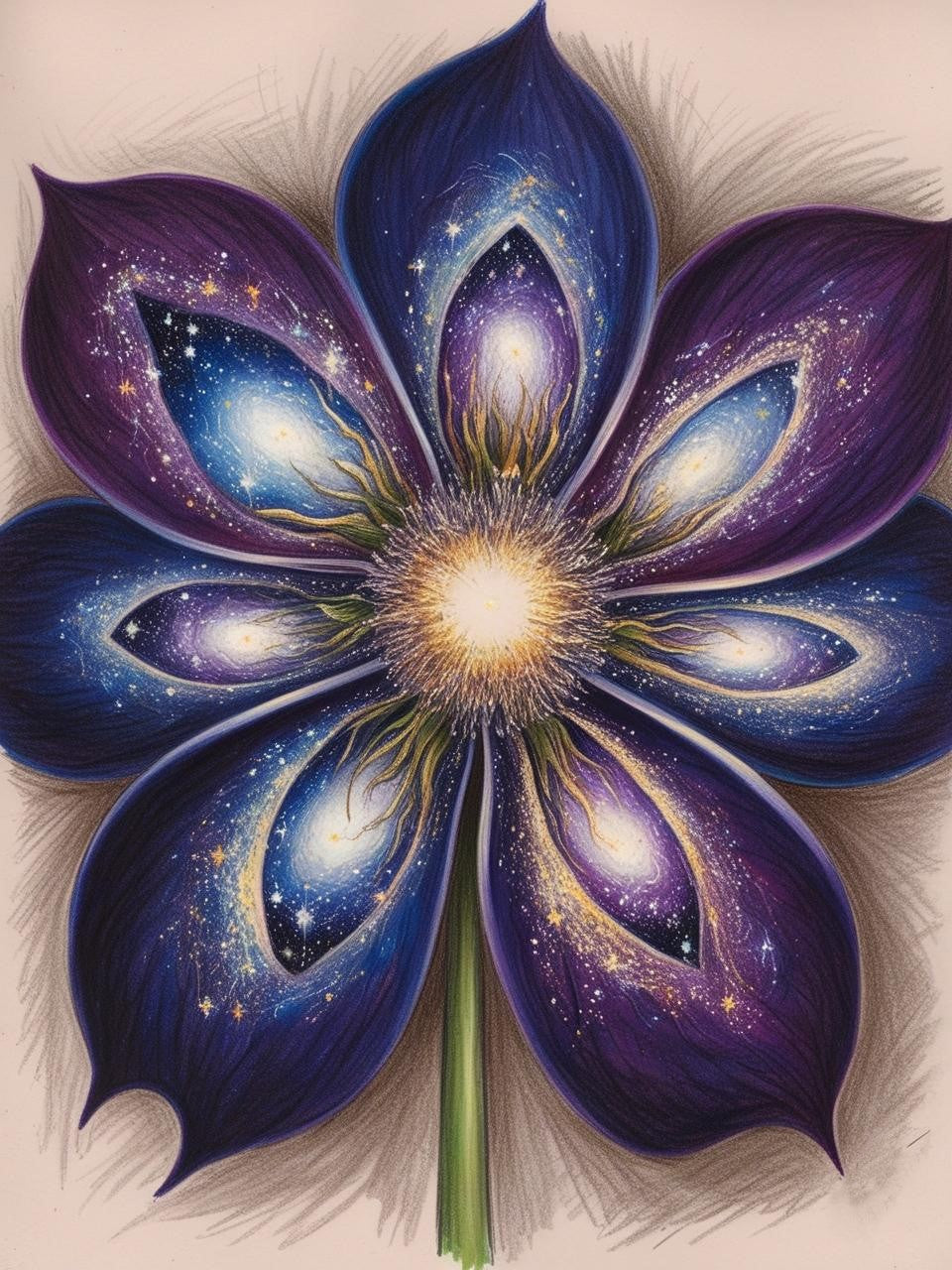 Paint By Number Stellar Blooms: Flowers of the Cosmos