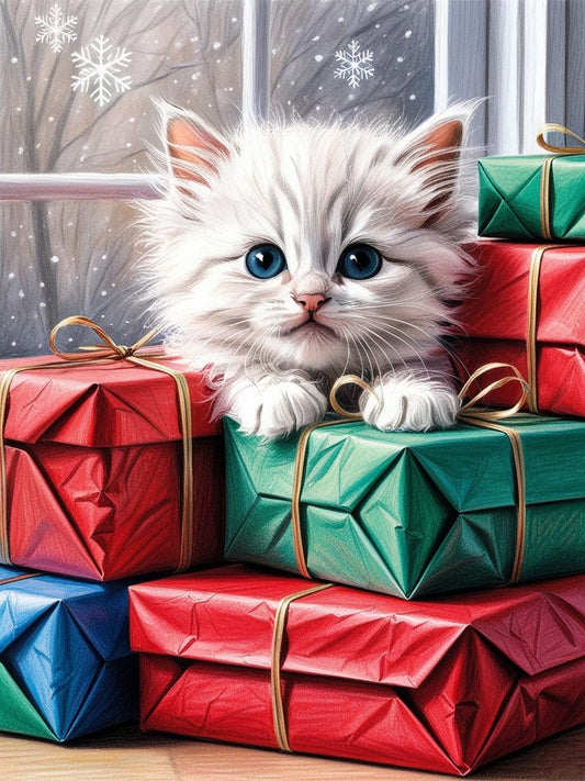 Paint by Number Festive Furball