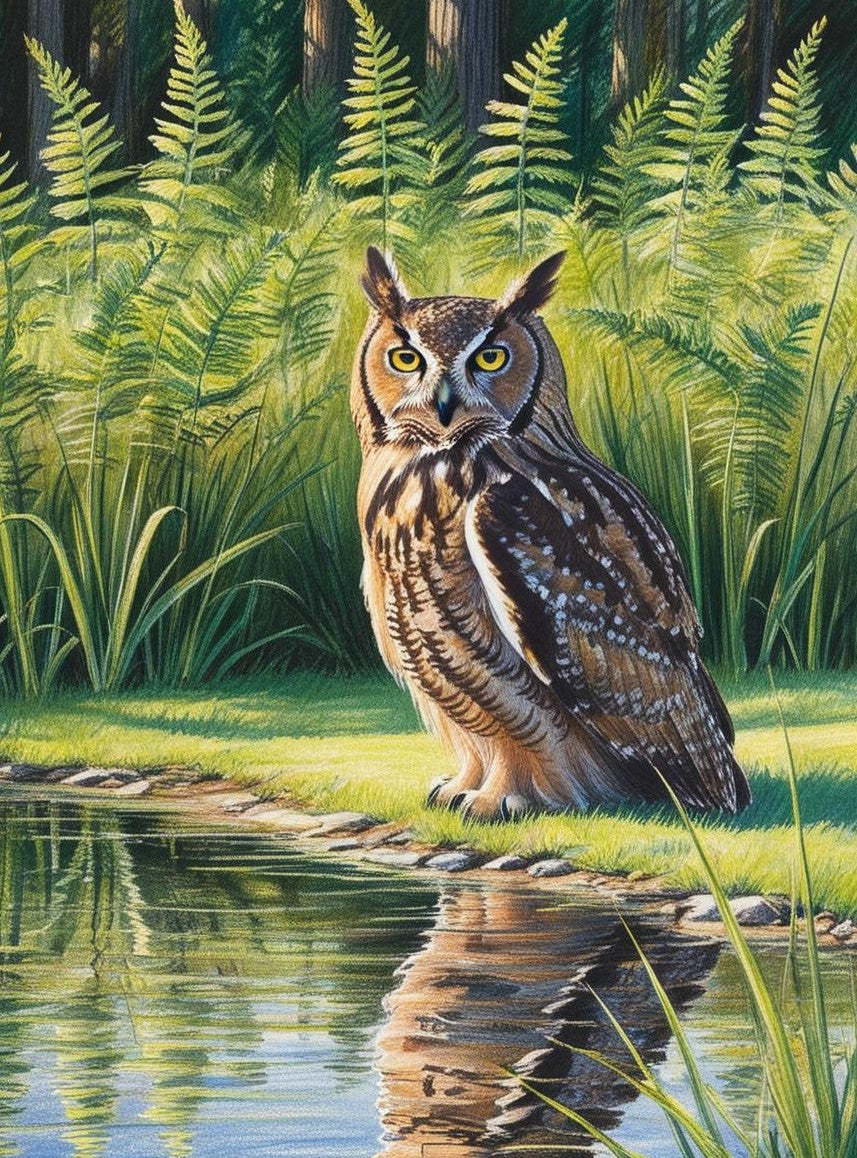 Paint by Number Forest Sentinel Owl