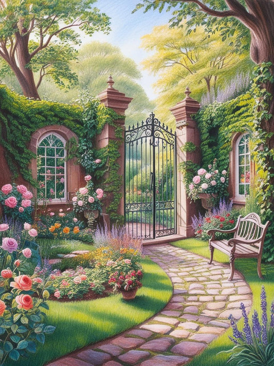 Paint by Number Garden of Romance