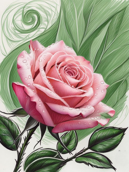 Paint by Number Timeless Rose