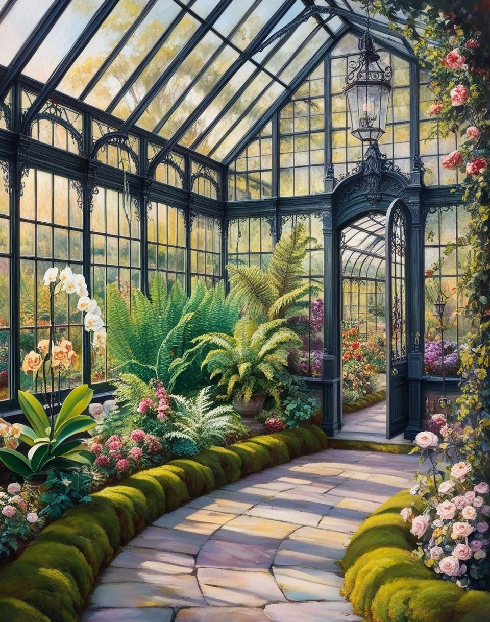 Paint by Number Victorian Garden Dreams