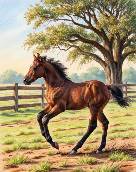 Paint by Number A Colt's First Gallop