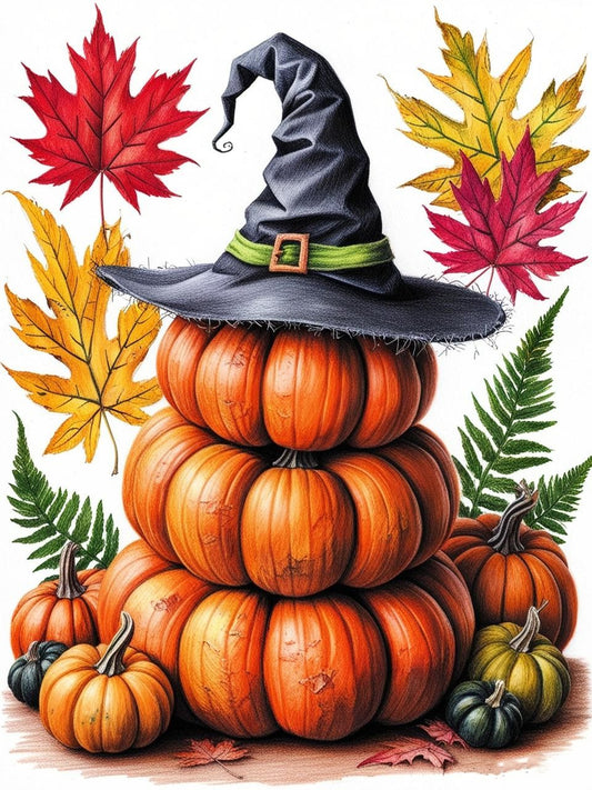 Paint By Number Bewitched Pumpkins