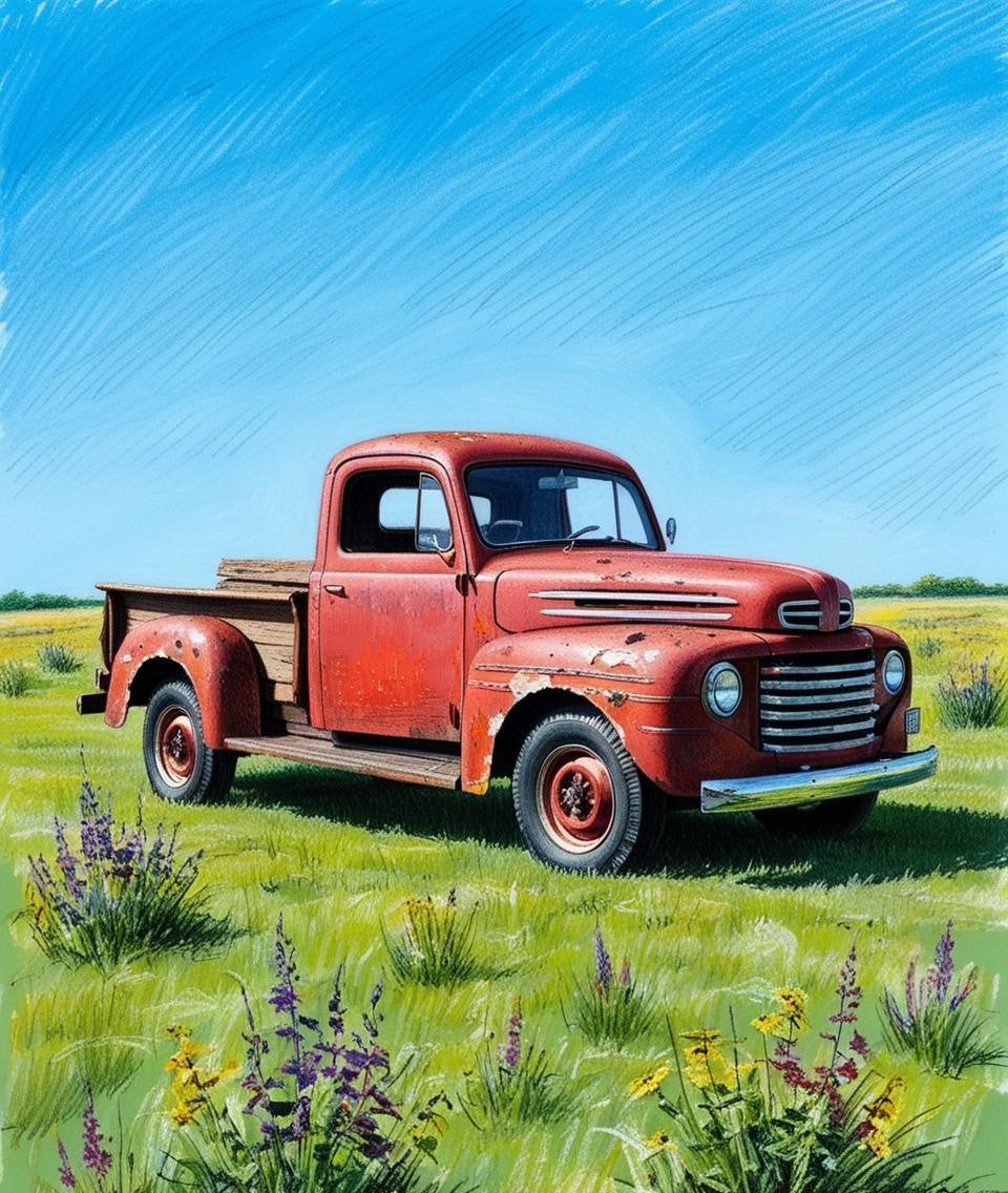 Paint By Number Classic Pickup