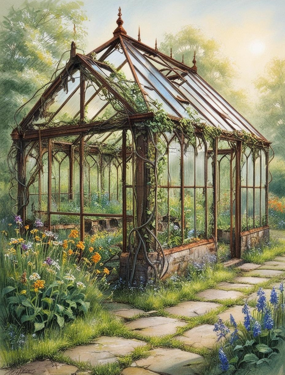 Paint by Number Victorian Garden Escape