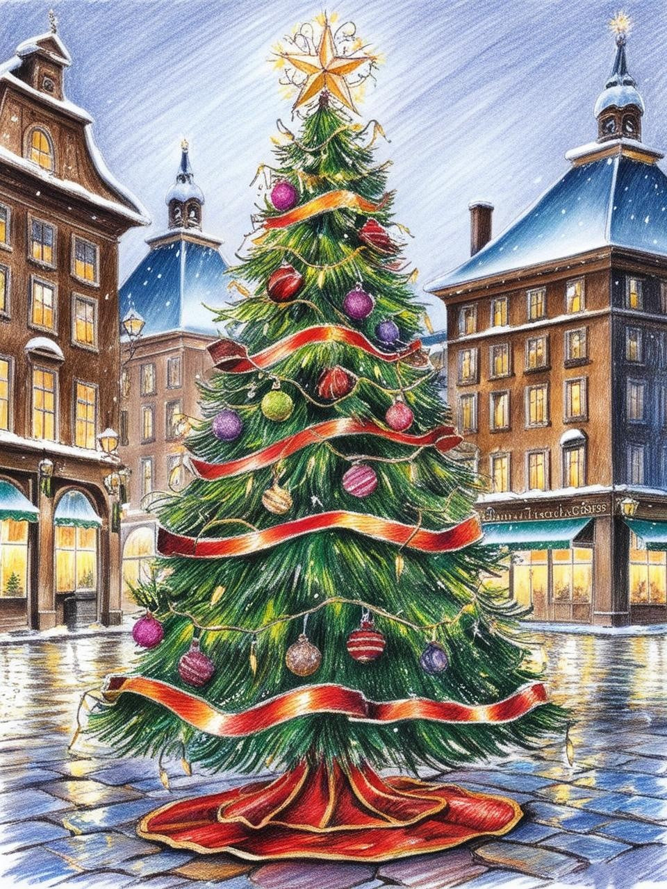 Paint by Number Yuletide Delight Christmas Tree