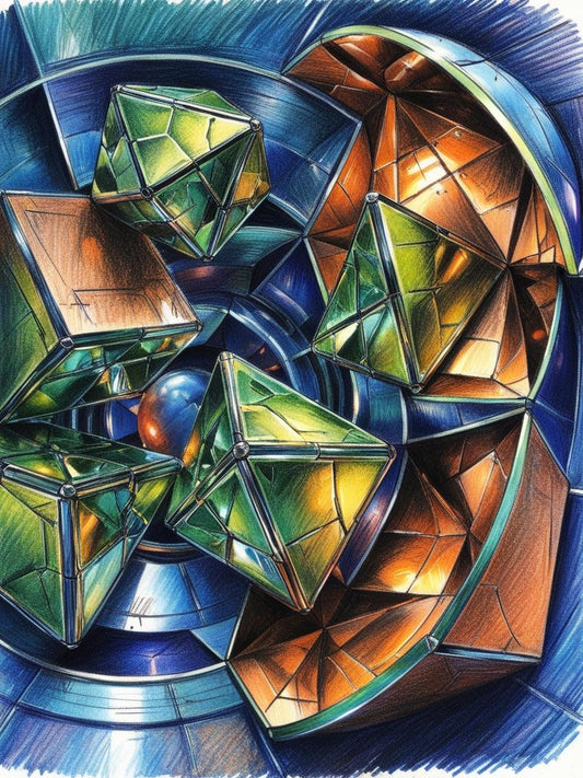 Paint By Number Quantum Folds: A 3D Geometric Dream