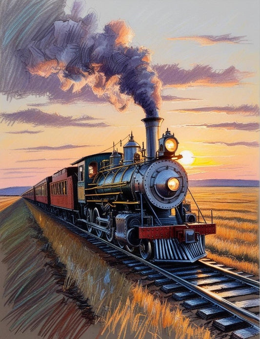 Paint By Number Classic Iron Engine