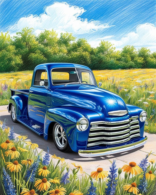 Paint By Number Classic American Truck