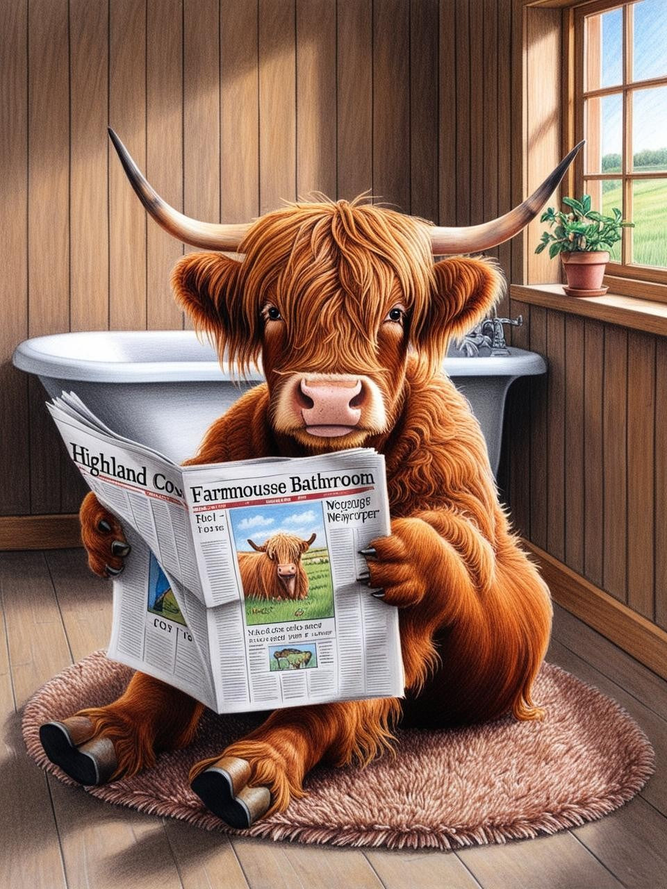 Paint by Number Moo-ving On to the Bathroom News