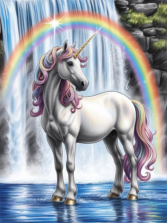 Paint by Number Among the Unicorns