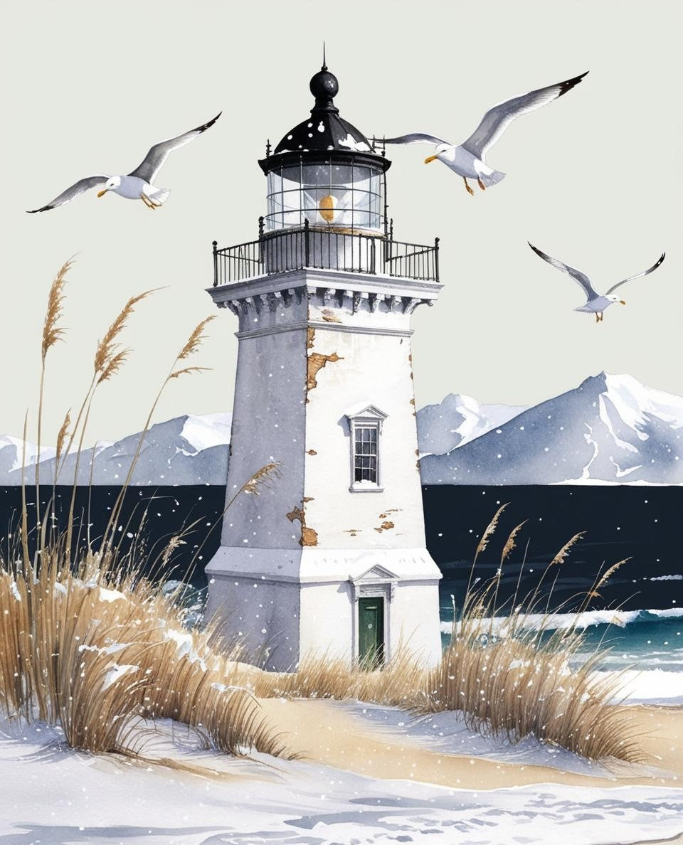 Paint by Number Lighthouse Dreams