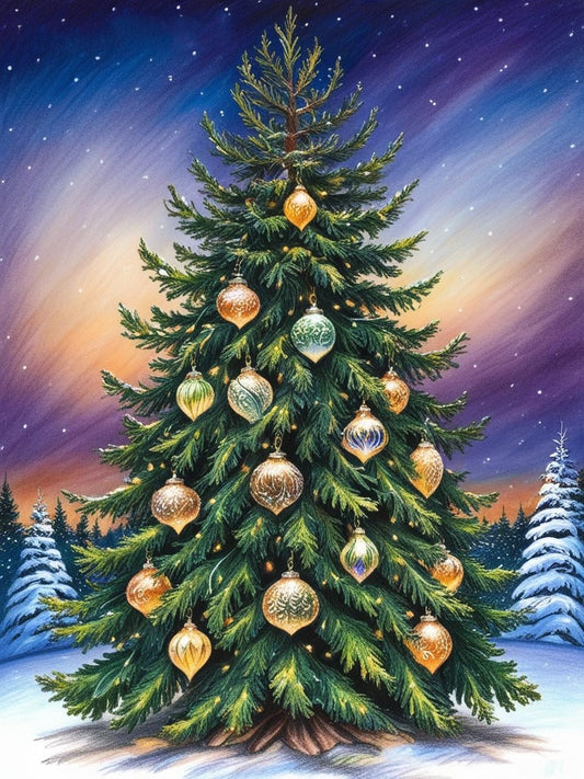 Paint by Number Woodland Wonder Christmas Tree