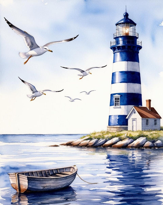 Paint by Number Majestic Lighthouse