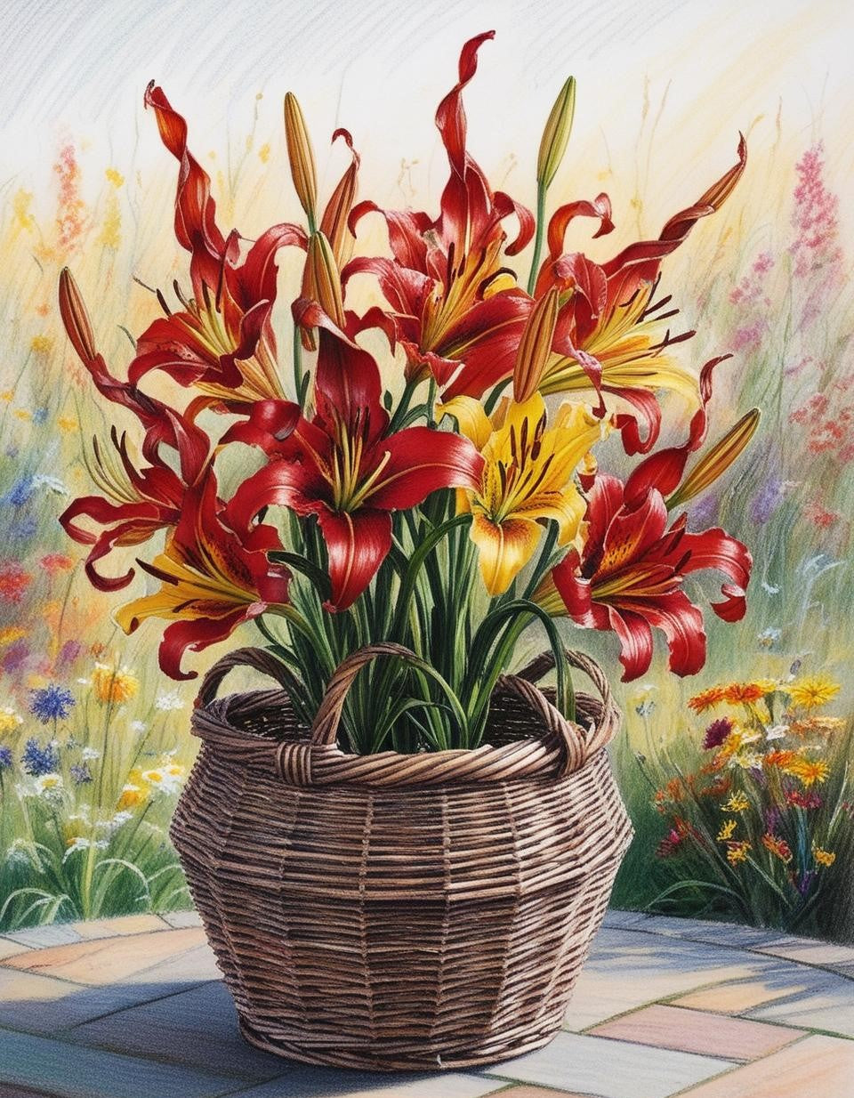 Paint by Number Stunning Flame Lily