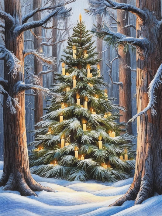 Paint by Number Nature’s Charm Christmas Tree