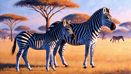 Paint by Number Zebra