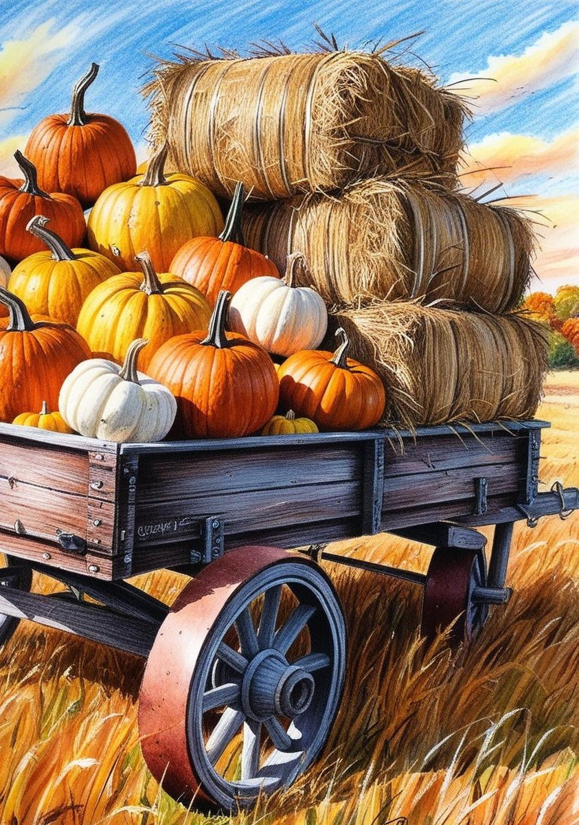 Paint By Number Crisp Autumn Pumpkin