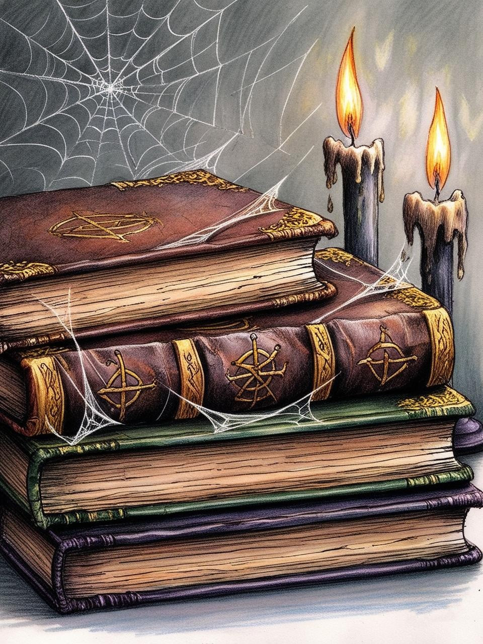 Paint by Number Book of Spells: A Witch's Guide