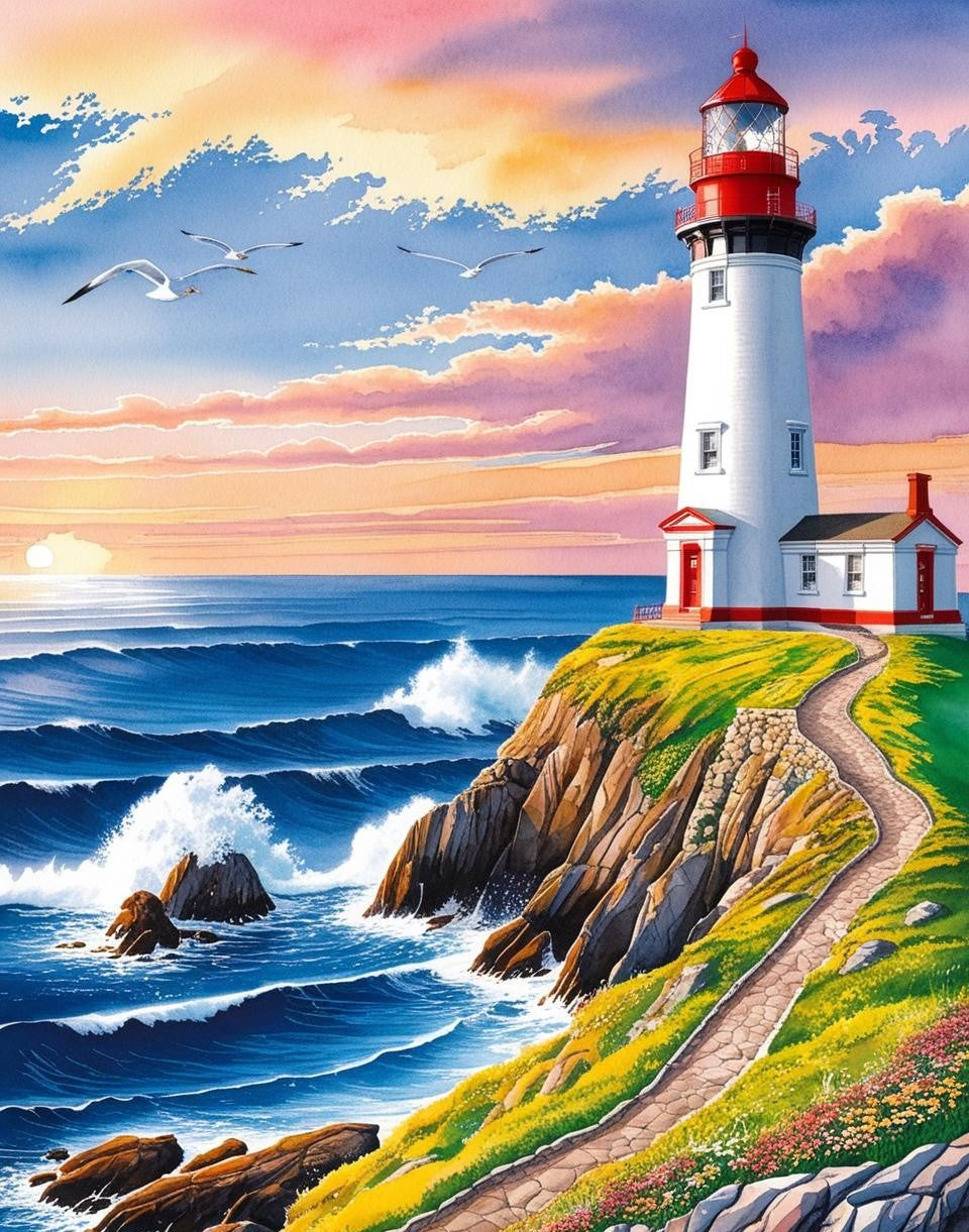 Paint by Number Lighthouse Echo