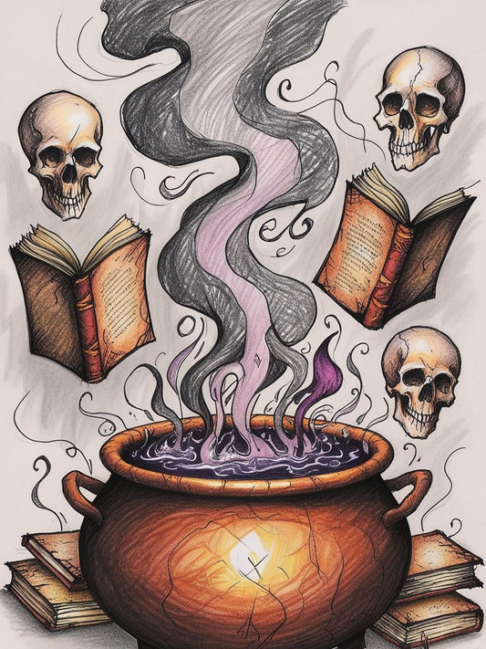 Paint by Number Witch's Cauldron of Secrets