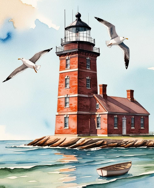 Paint by Number Lighthouse Horizons