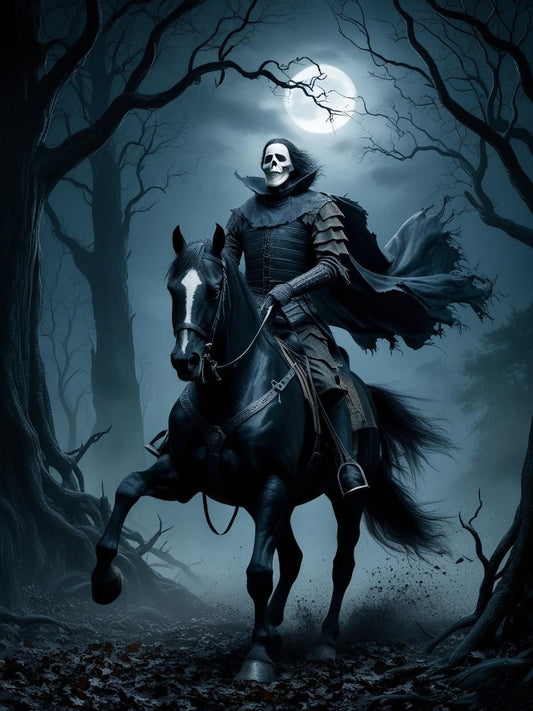 Paint by Number Undead Rider’s Shadowed Hunt