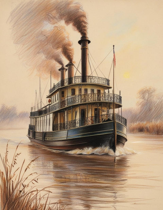 Paint by Number Riverboat Elegance