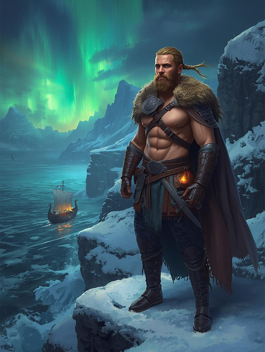 Paint by Number Viking Warrior of the North – DIY Paint by Number Kit