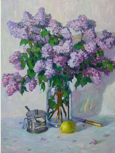 Paint by Number Vintage Lilac Charm