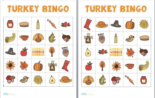 Free Color By Number Thanksgiving Bingo 1