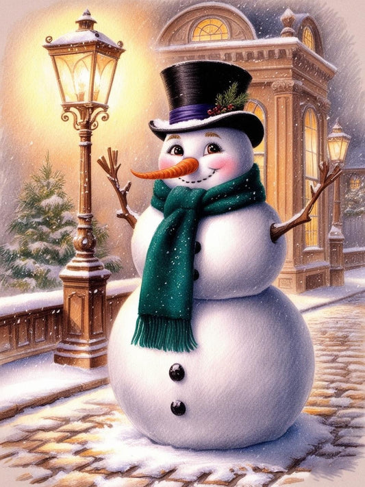 Paint by Number Frozen Bliss Snowman