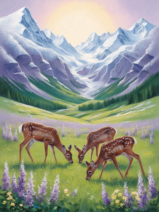 Paint by Number Serenity of the Meadow Deer