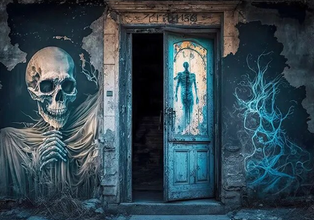 Paint by Number Haunted Doorway