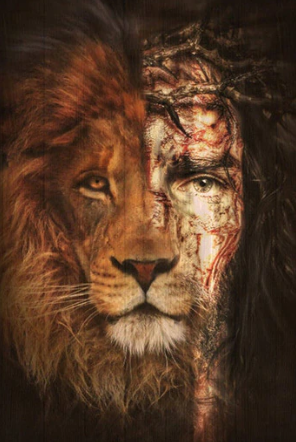 Paint By Number Jesus and Lion Strength