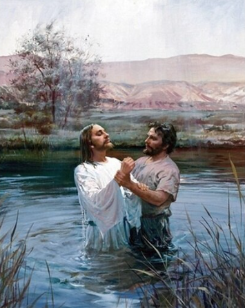 Paint By Number Jesus and John Baptism