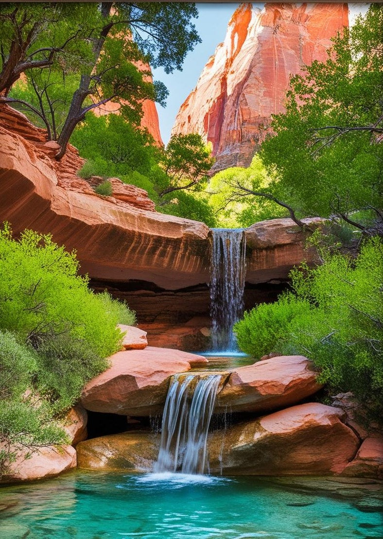 Paint by Number Zion National Park Reflections