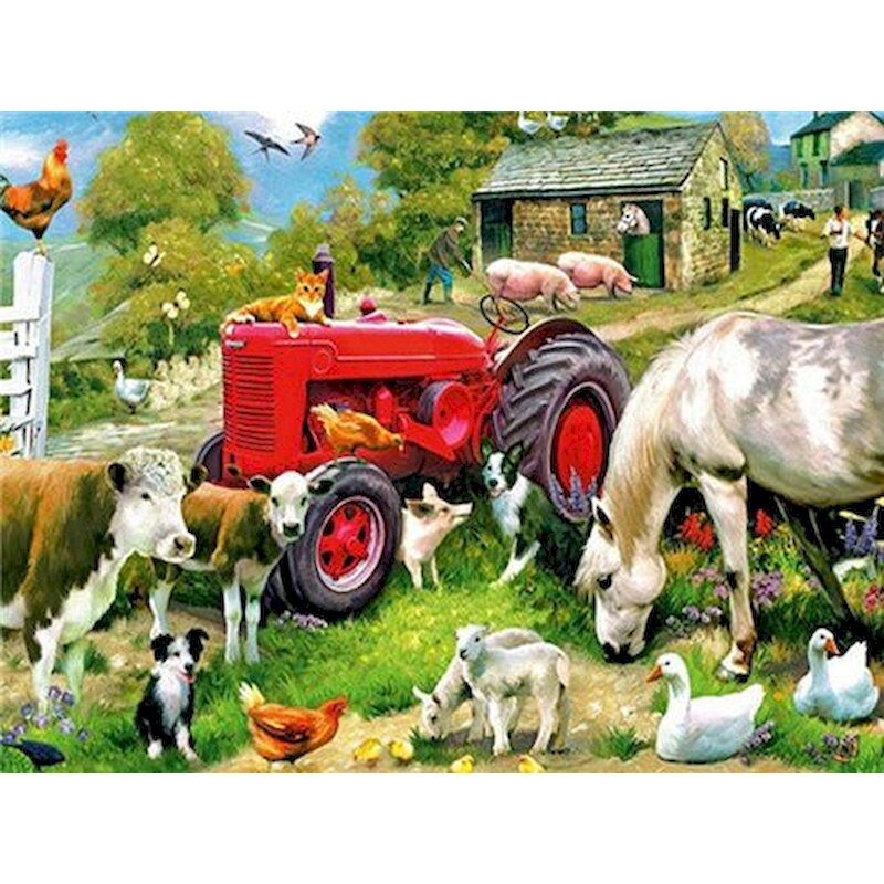 Paint By Number Cows and Animals on the Farm – Artist By Number