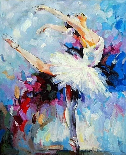 ballerina paint by number