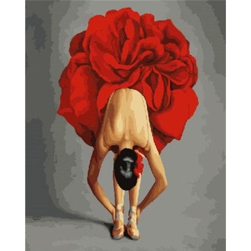 » Paint By Number Ballet Dancer in Red (40% off)