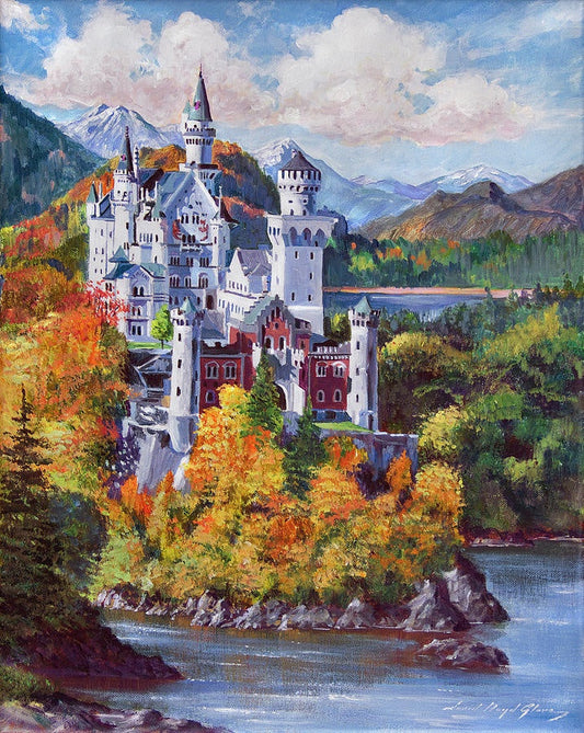 Paint By Number Castle Landscape