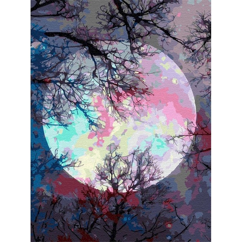 Paint By Number Pastel Moon