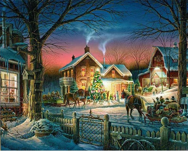 » Paint By Number Winter House (40% off)